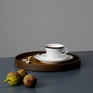 Conjunto de café Ribb - chávena de café + pires - Gustafsbergs Porslinsfabrik