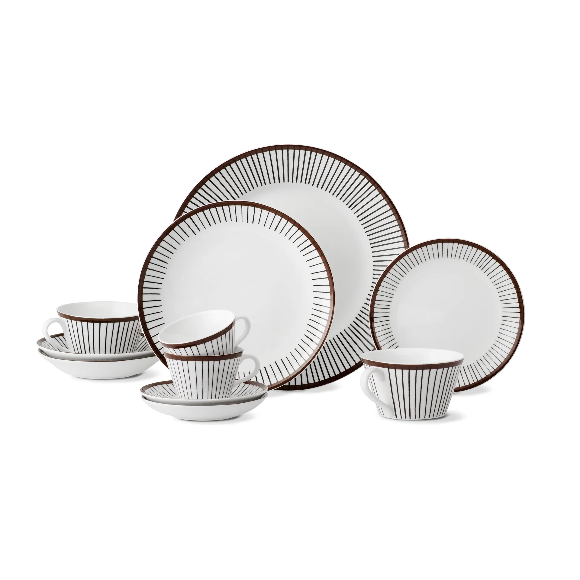 Conjunto de café Ribb, chávena de café + pires Gustavsbergs Porslinsfabrik