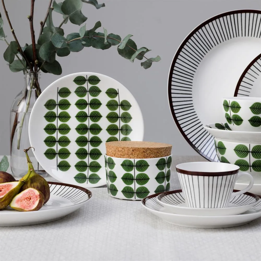 Conjunto de café Ribb, chávena de café + pires Gustavsbergs Porslinsfabrik