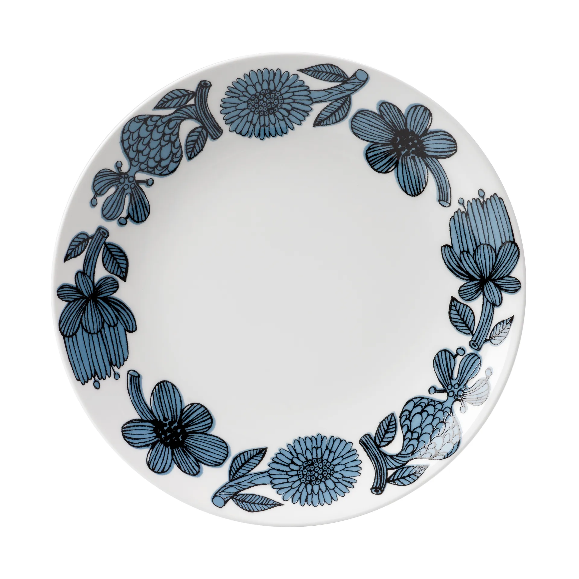 Prato Blå Aster, Ø22 cm Gustavsbergs Porslinsfabrik