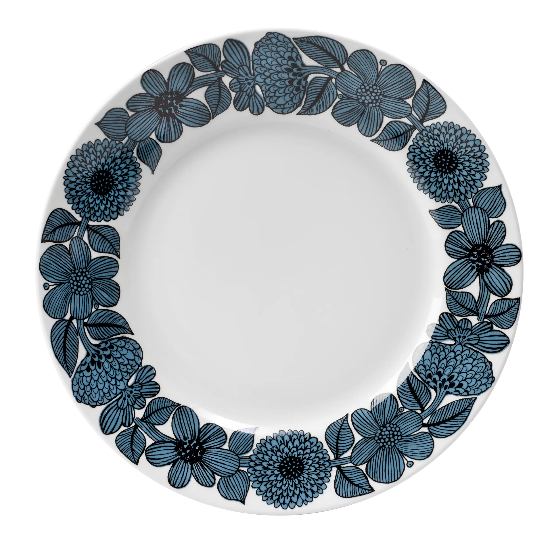 Prato Blå Aster, Ø28 cm Gustavsbergs Porslinsfabrik