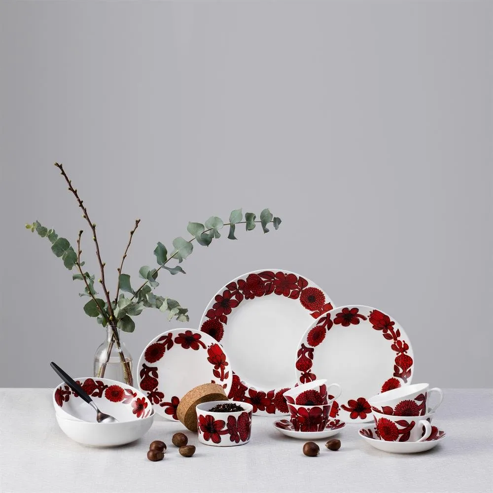 Prato Röd Aster, Ø22 cm Gustavsbergs Porslinsfabrik