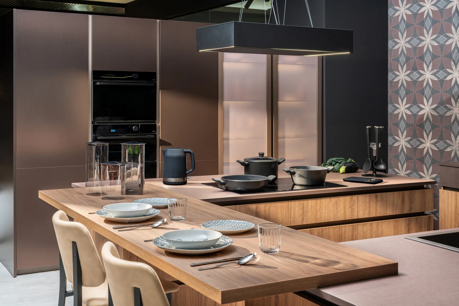 Sous chef chaleira elétrica, Azul-marinho Guzzini