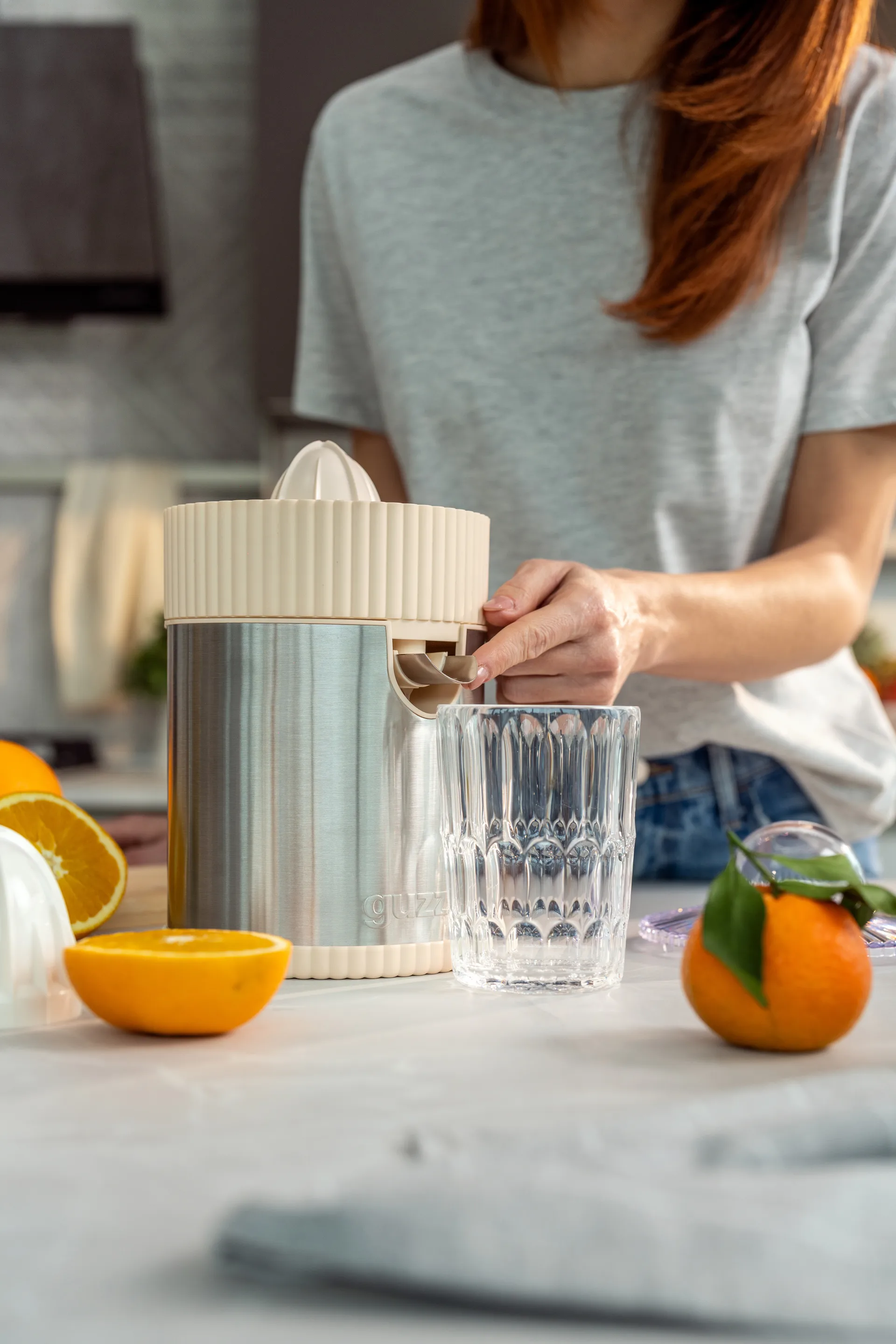 Sous chef espremedor de citrinos elétrico, Creme Guzzini