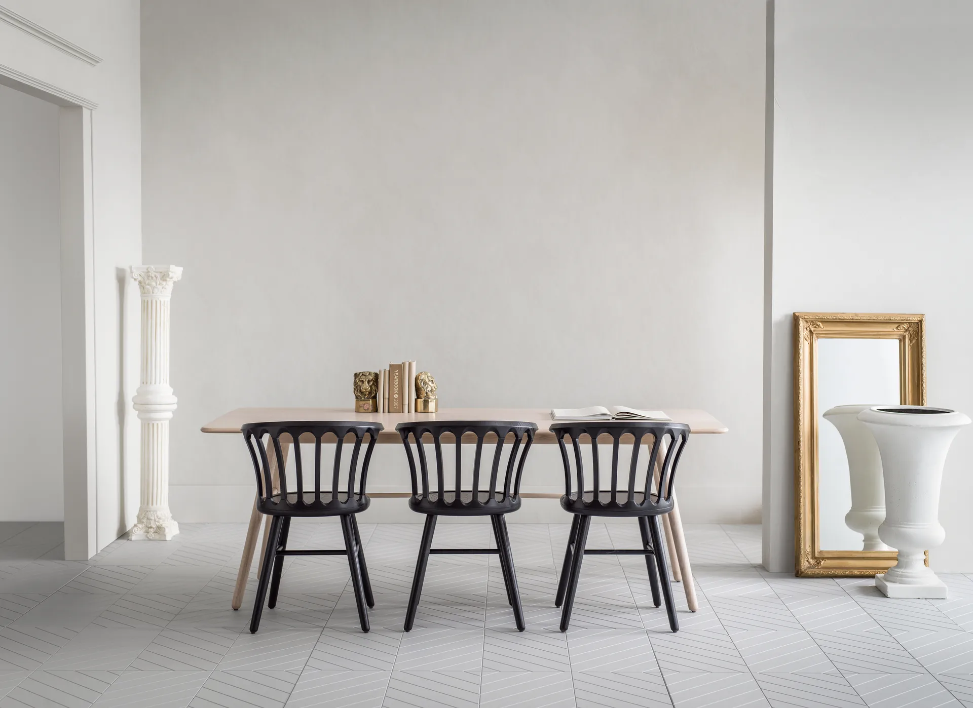 San Marco cadeira, Freixo preto manchado Hans K