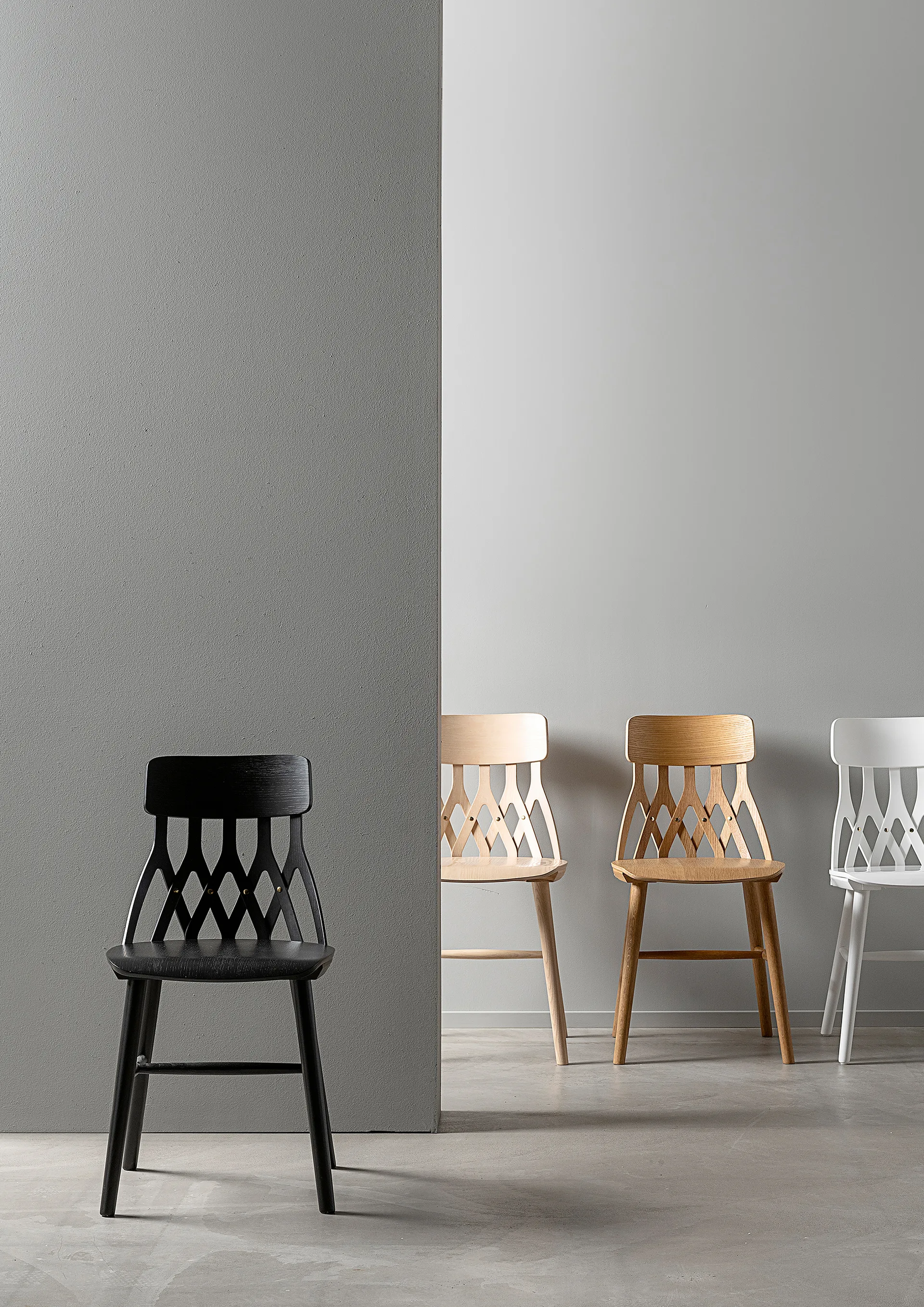 Y5 cadeira, Freixo preto manchado Hans K