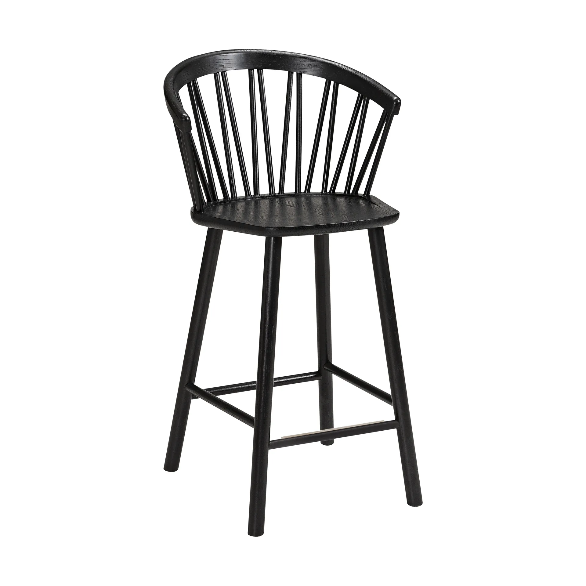 ZigZag banco de bar karm 63 cm, Preto manchado Hans K
