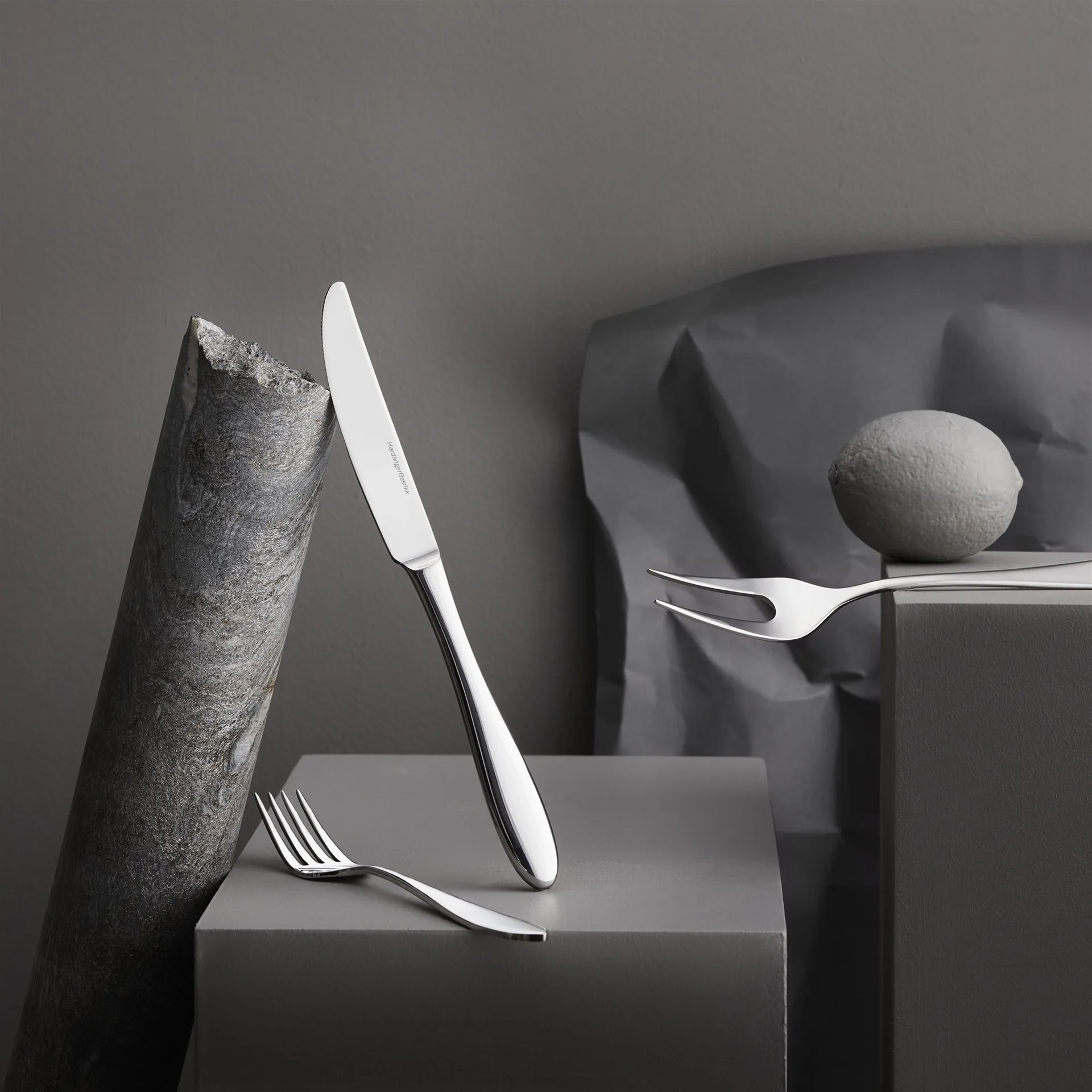 Colher de sobremesa Fjord, Aço inoxidável Hardanger Bestikk