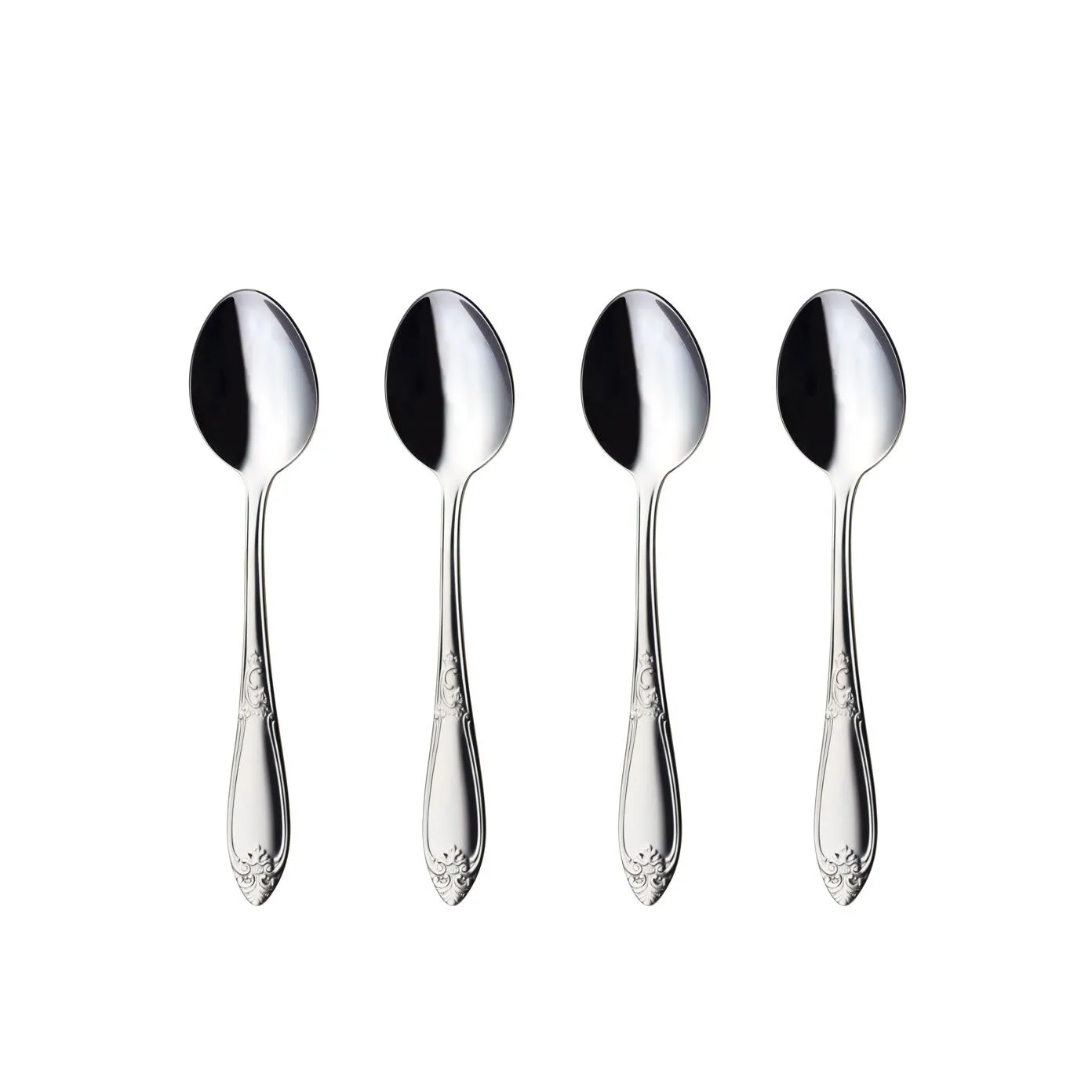 Colher de sobremesa Nina, 4 un., aço inoxidável Hardanger Bestikk