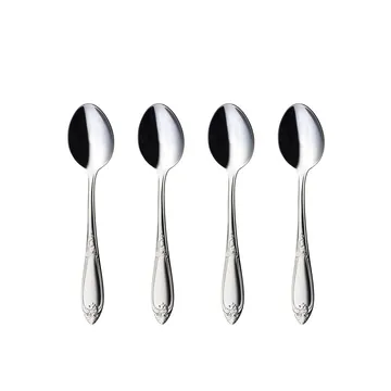 Colher de sobremesa Nina, 4 un. - aço inoxidável - Hardanger Bestikk