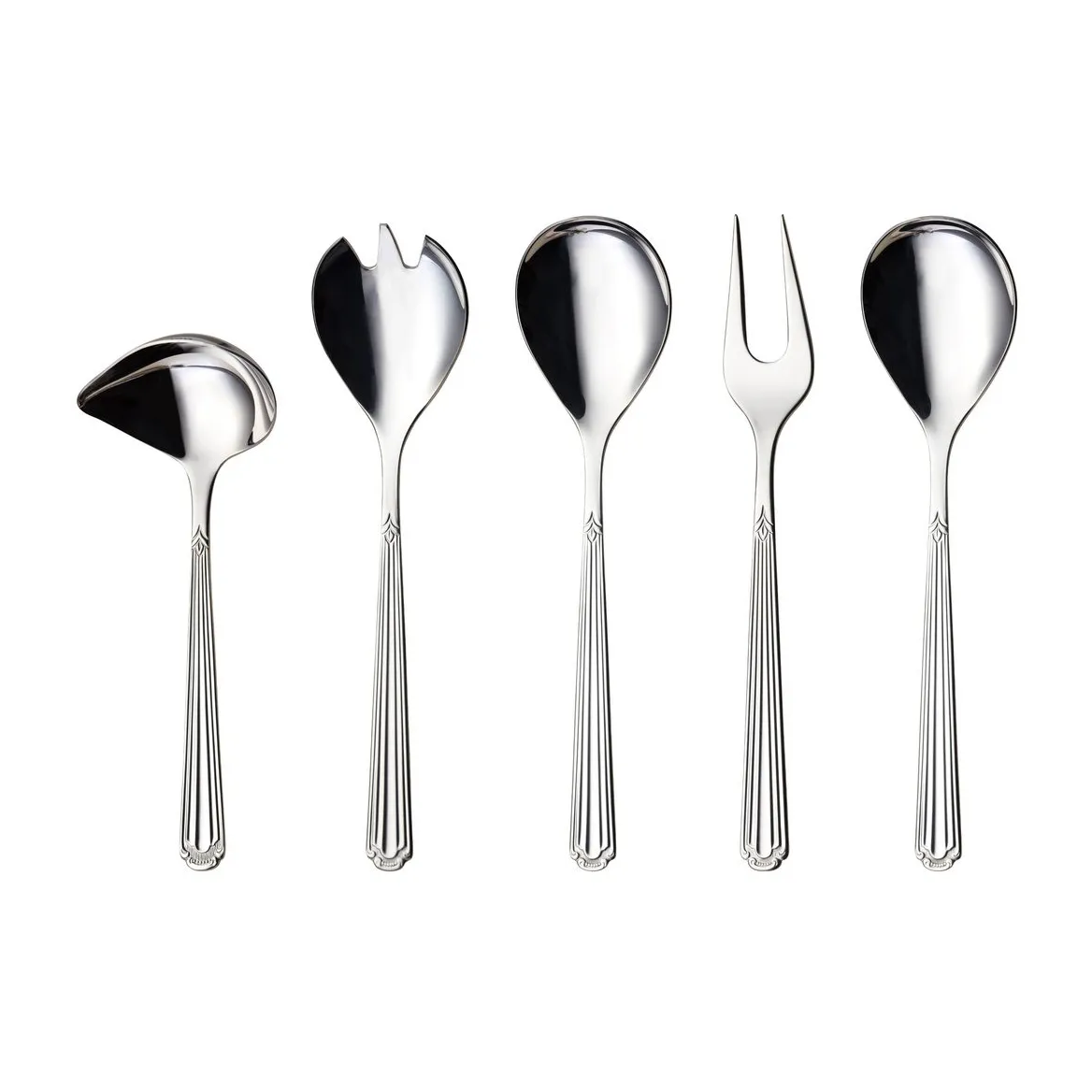 Conjunto de servir Renessanse, 5 peças , Aço inoxidável Hardanger Bestikk