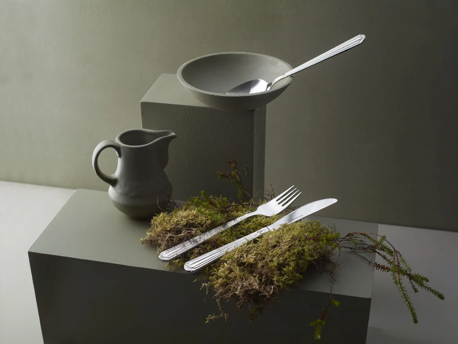 Conjunto de servir Renessanse, 5 peças , Aço inoxidável Hardanger Bestikk