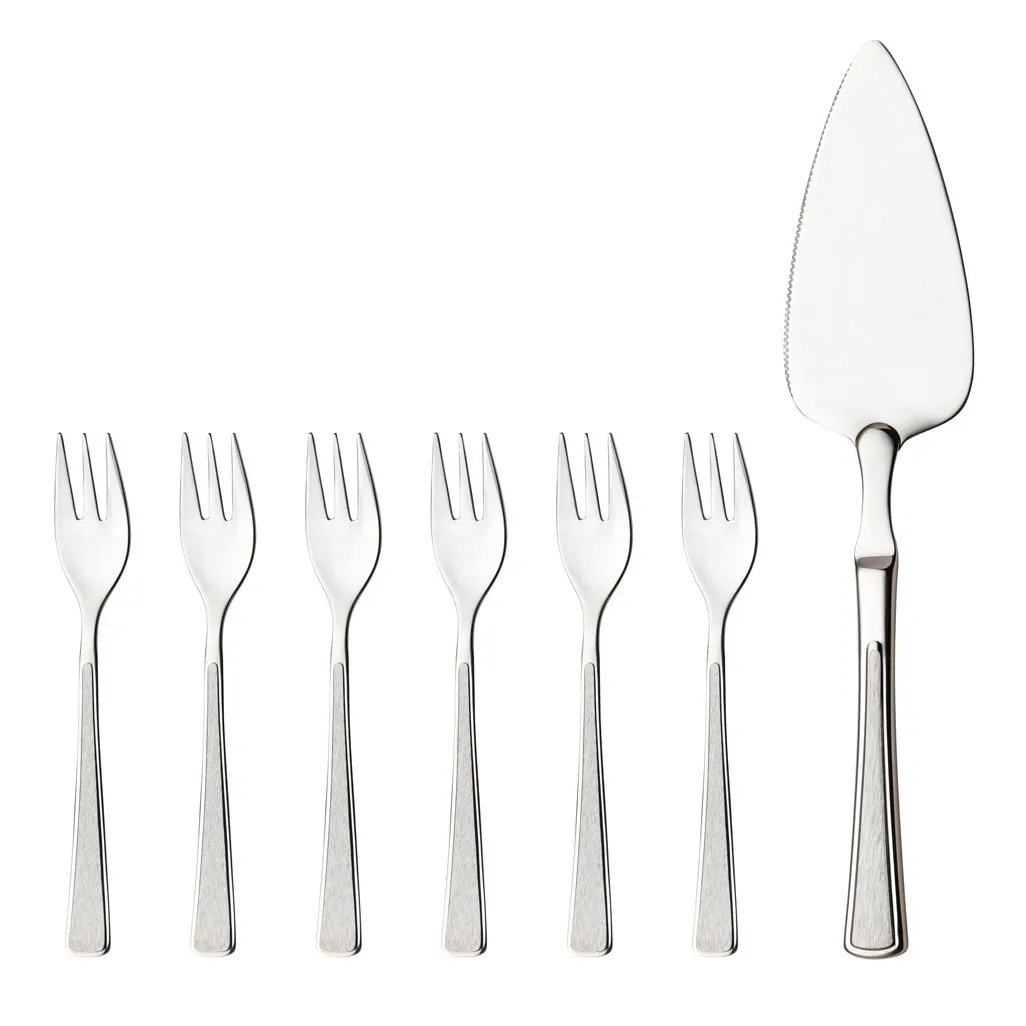 Conjunto para bolos, 7 peças, aço inoxidável Hardanger Bestikk