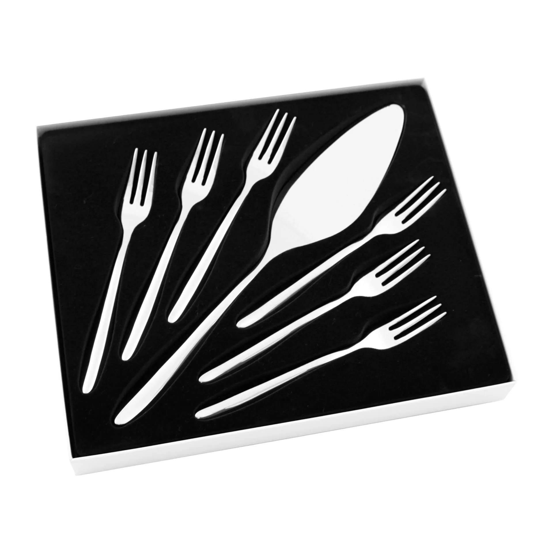 Conjunto para bolos Lykke, 7 peças, aço inoxidável Hardanger Bestikk