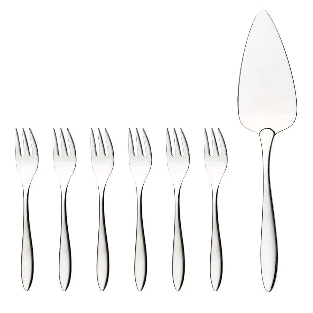 Conjunto para bolos Maria 7 peças, 7 peças Hardanger Bestikk