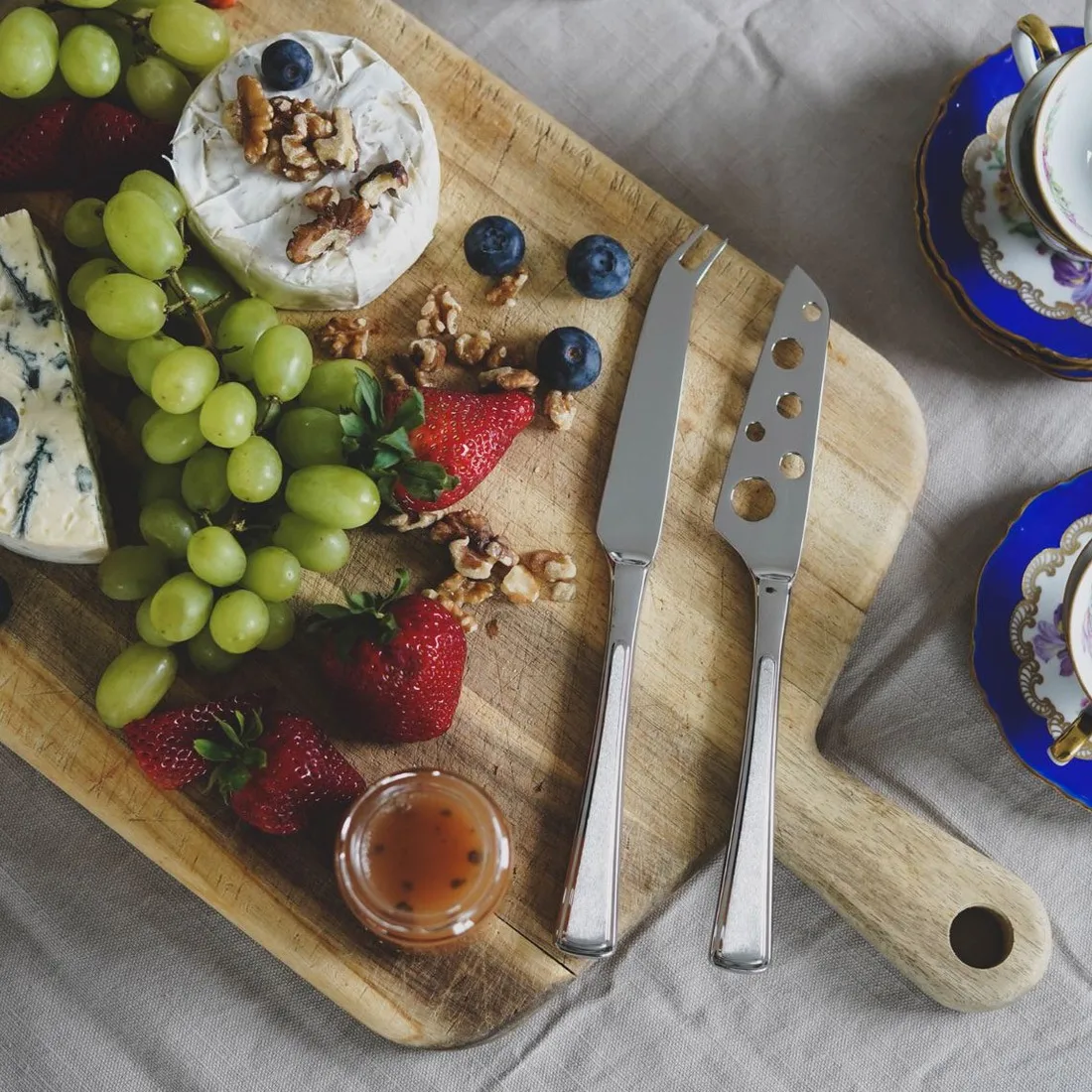 Ramona faca de queijo - 2 un., Aço inoxidável Hardanger Bestikk