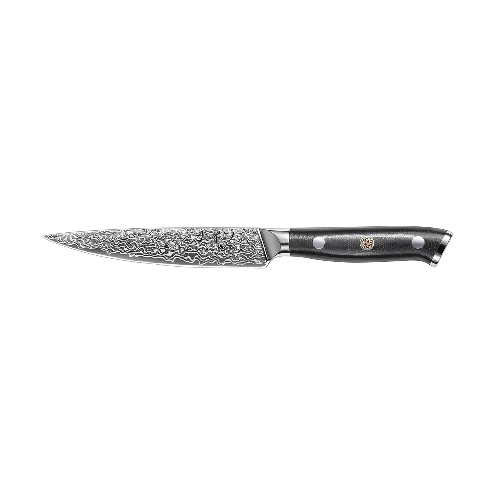 Damascus By Hâws faca universal 23,6 cm, Preto-aço inoxidável Hâws