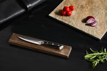 Damascus By Hâws faca universal 23,6 cm - Preto-aço inoxidável - Hâws