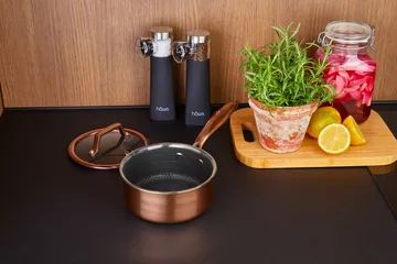 Hâws Santo caçarola com tampa revestimento híbrido 1,5 L - Rosa dourado - Hâws