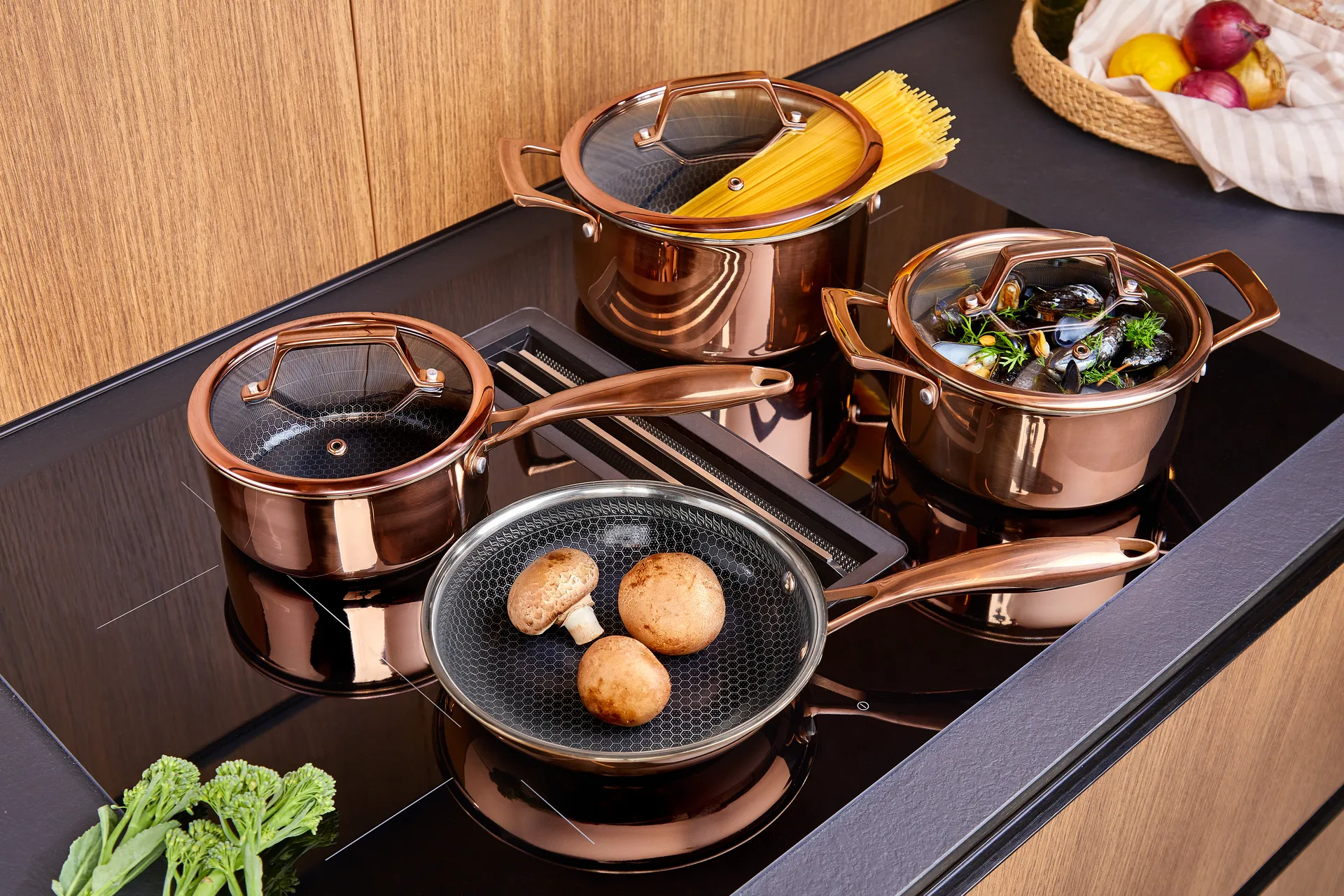 Hâws Santo frigideira revestimento híbrido rosa dourado, Ø20 cm Hâws