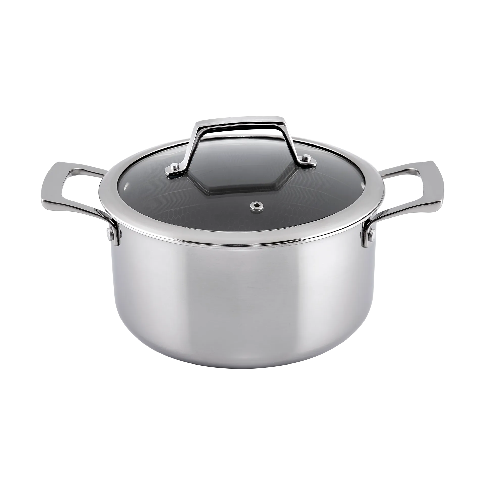 Hâws Santo Panela com tampa revestimento híbrido 3,4 L, Aço inoxidável Hâws