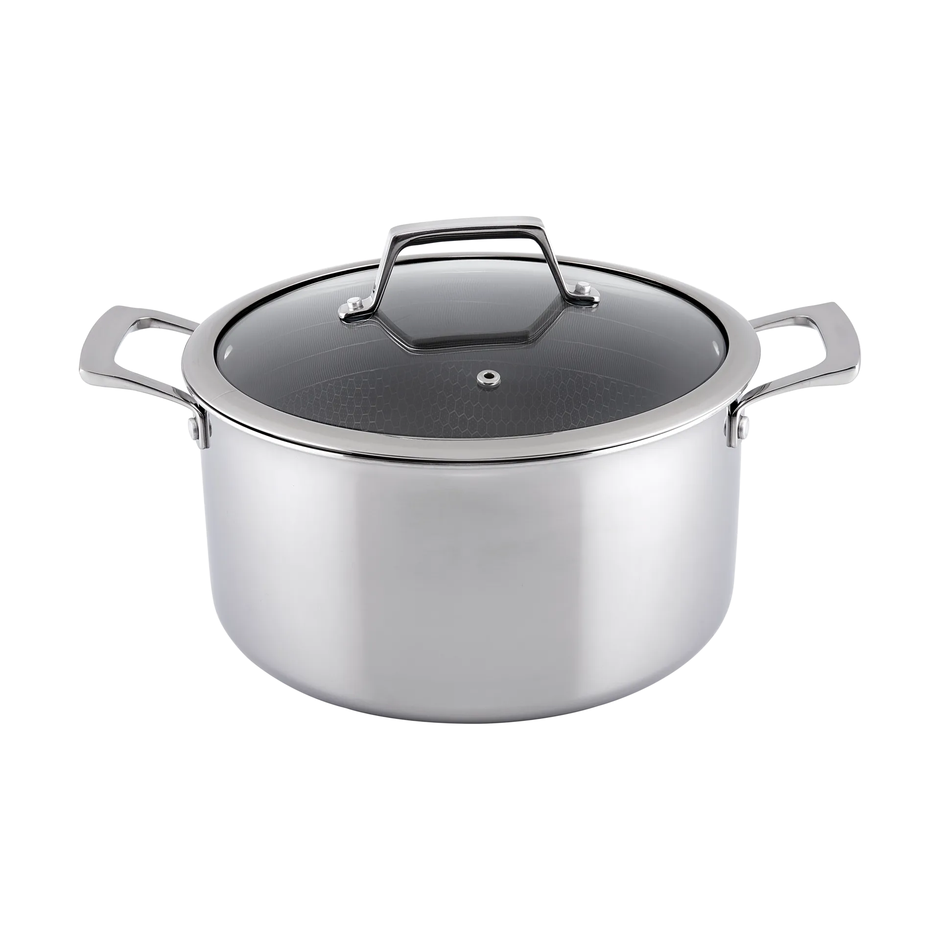 Hâws Santo Panela com tampa revestimento híbrido 5,8 L, Aço inoxidável Hâws