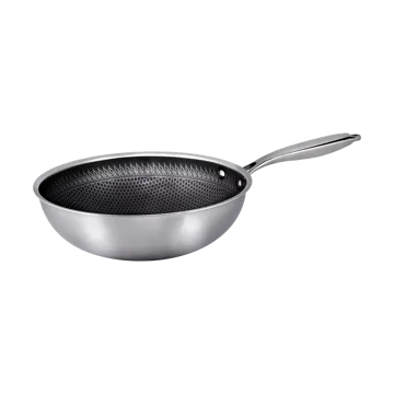 Hâws Santo Wok com revestimento híbrido 28 cm - Aço inoxidável - Hâws