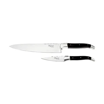 Laguiole By Hâws conjunto de facas de mesa e de cozinha 2 peças - Preto Madeira - Hâws