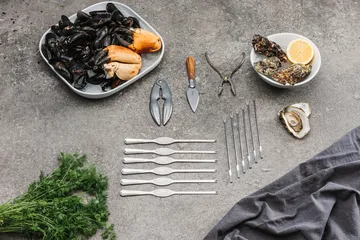 Laguiole by Hâws conjunto de mariscos 15 peças - Oliveira-aço inoxidável - Hâws