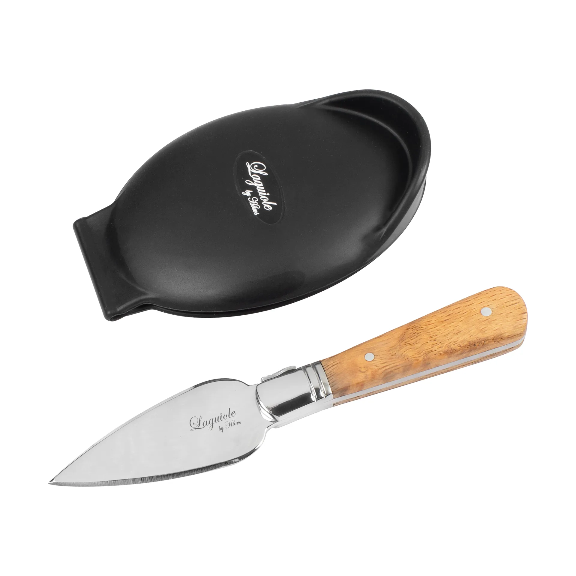Laguiole by Hâws conjunto de ostras 2 peças, Oliveira-aço inoxidável Hâws
