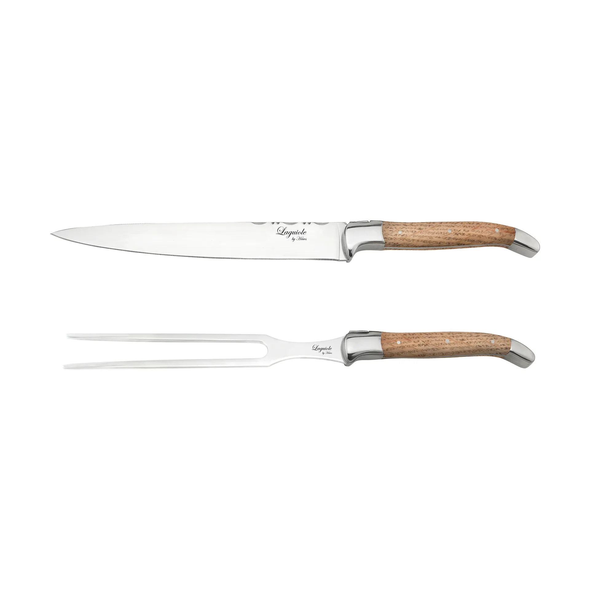 Laguiole By Hâws conjunto de trinchantes 2 peças, Carvalho Hâws