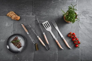 Laguiole By Hâws conjunto para churrasco 4 peças - Carvalho - Hâws