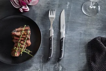 Laguiole By Hâws faca de grelha 6 unidades - Preto Madeira - Hâws