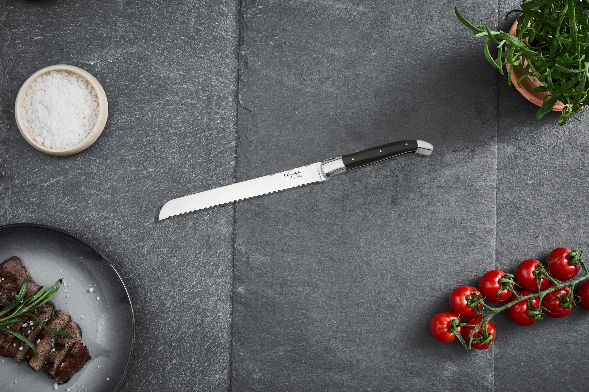 Laguiole by Hâws faca de pão 24,4 cm, Preto Hâws