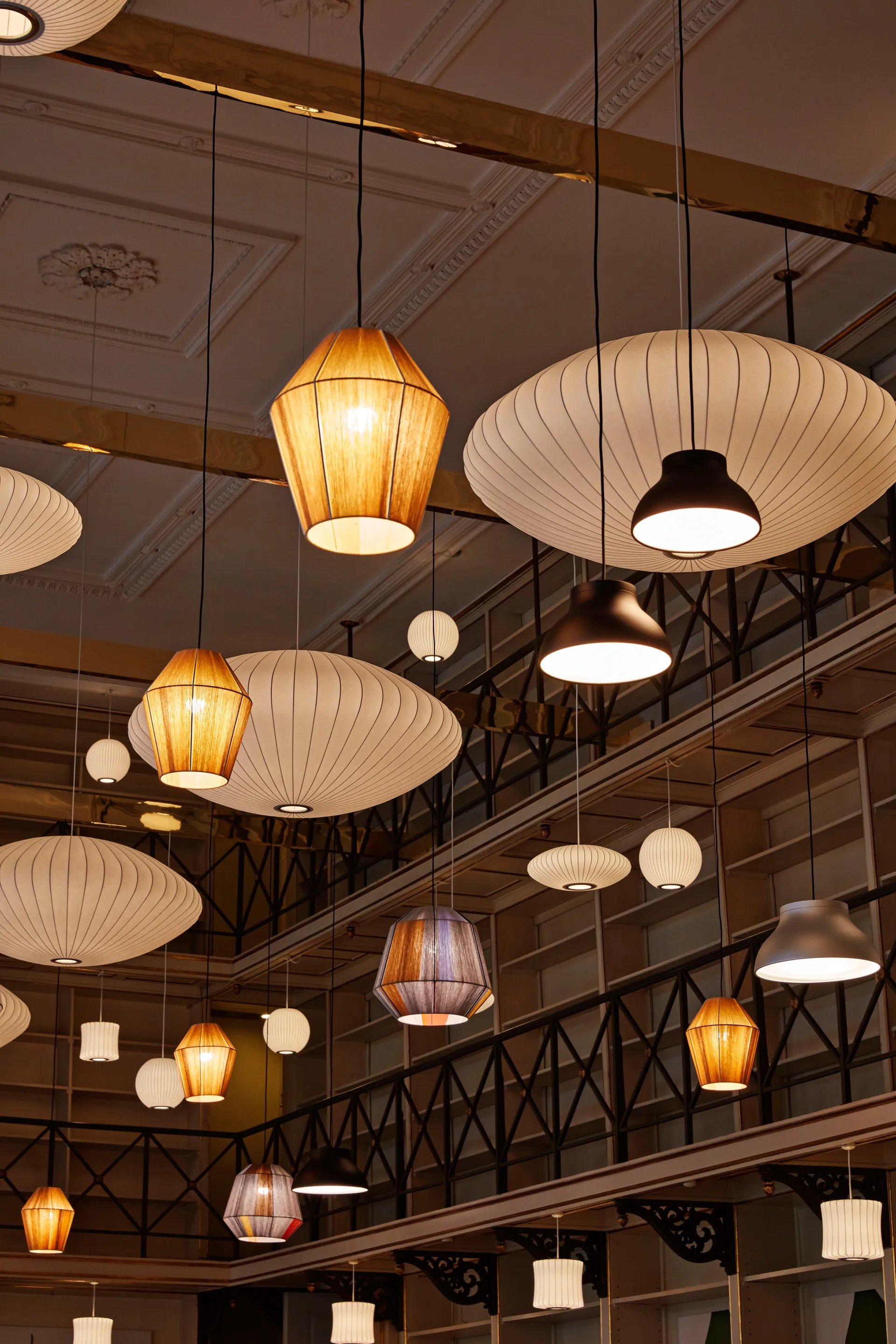 Abajur Bonbon Shade Ø32 cm, Yellow melange  HAY