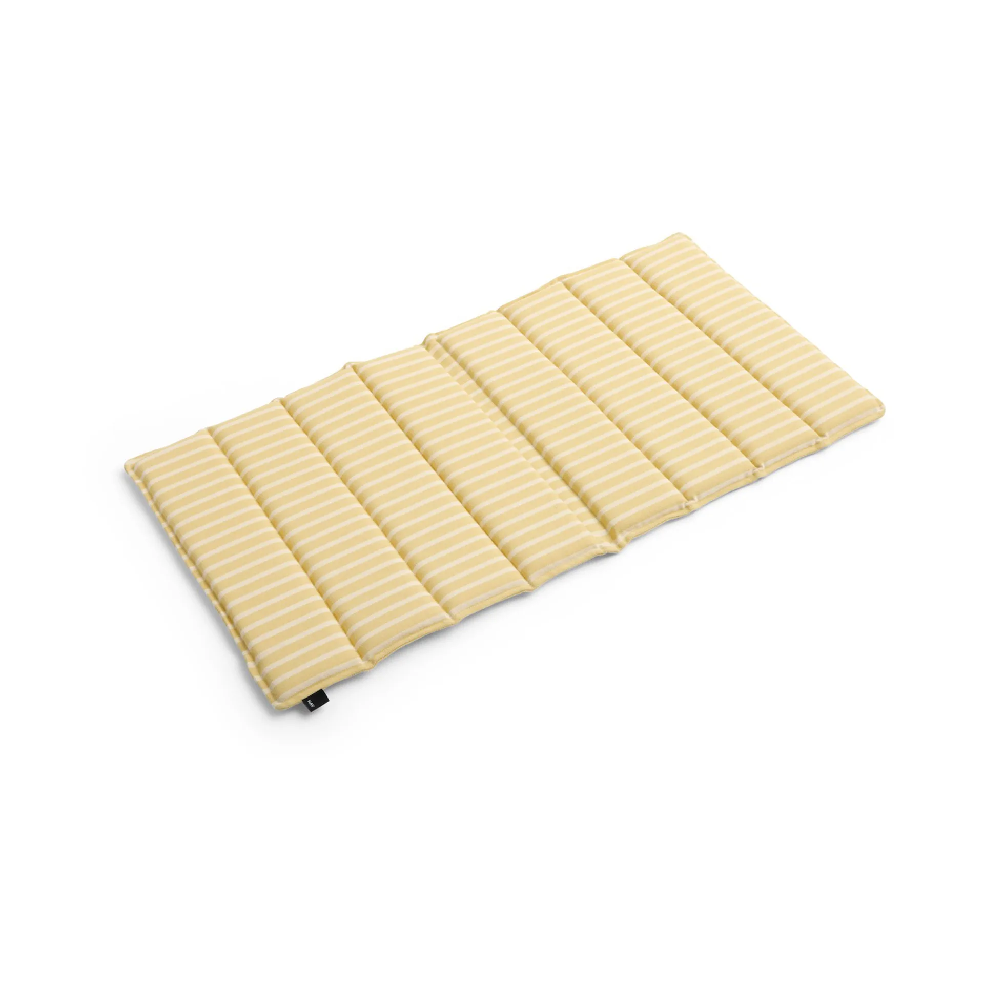 Almofada de assento Terrazza Folding, Yellow bold stripe, 82x40 cm HAY