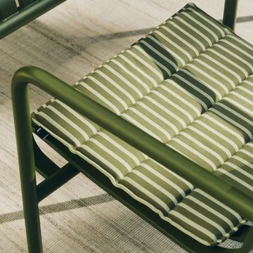 Almofada de assento Terrazza - Olive bold stripe, 40x40 cm - HAY