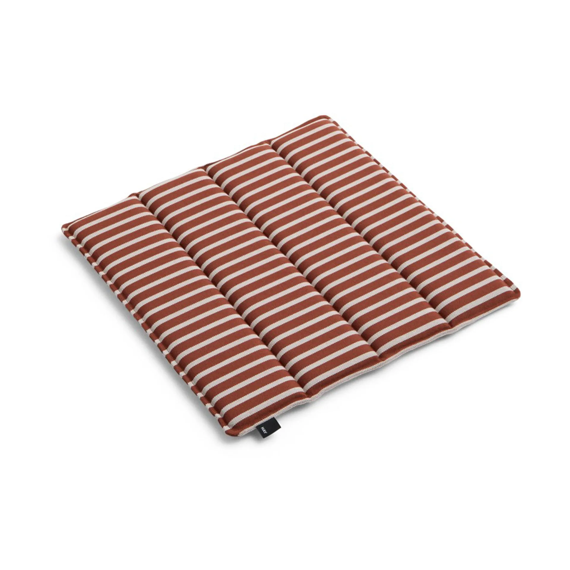 Almofada de assento Terrazza, Terracotta bold stripe, 40x40 cm HAY