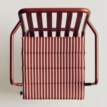 Almofada de assento Terrazza - Terracotta bold stripe, 40x40 cm - HAY