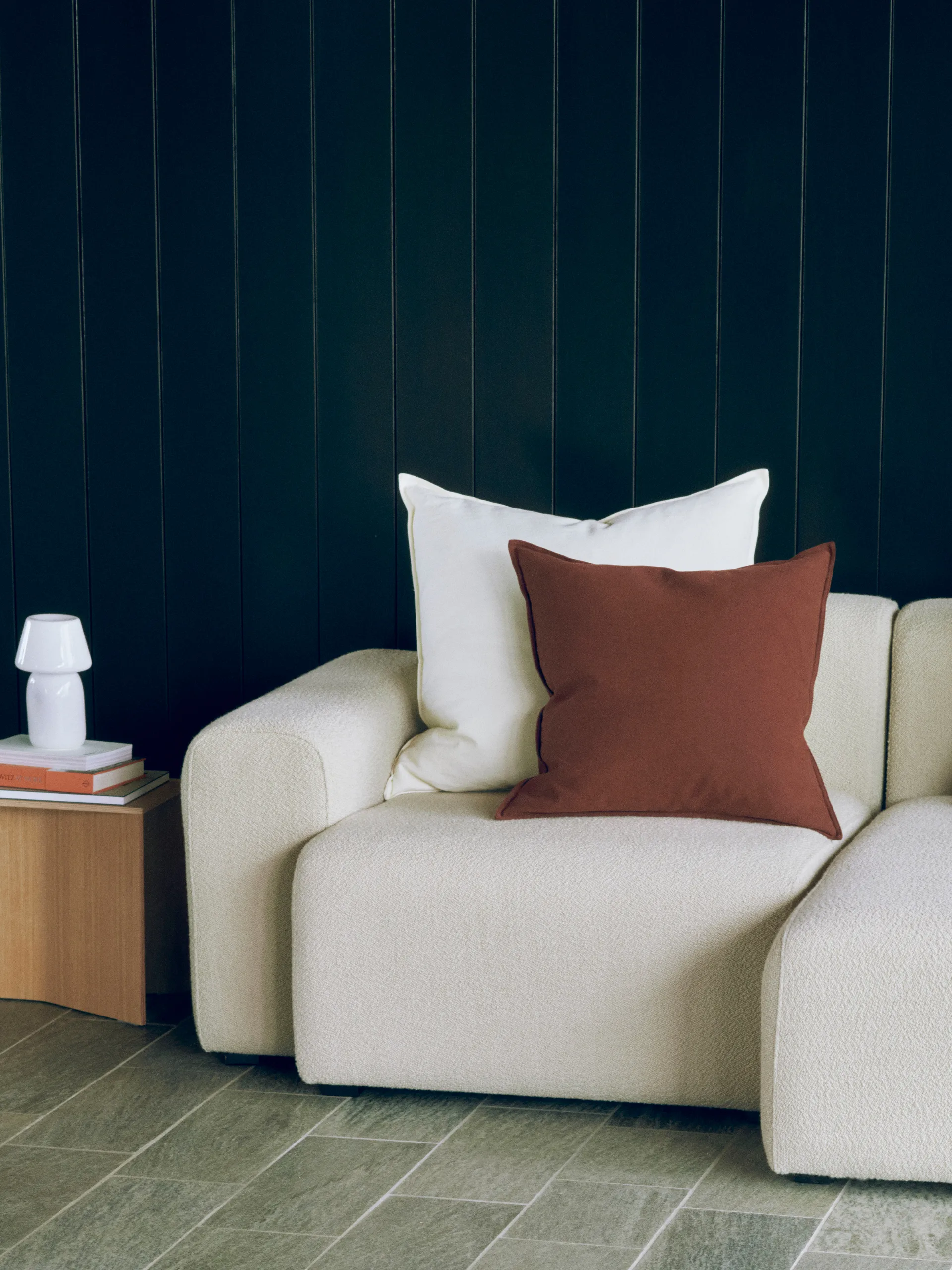 Almofada Linen 50x50 cm, Iron red HAY