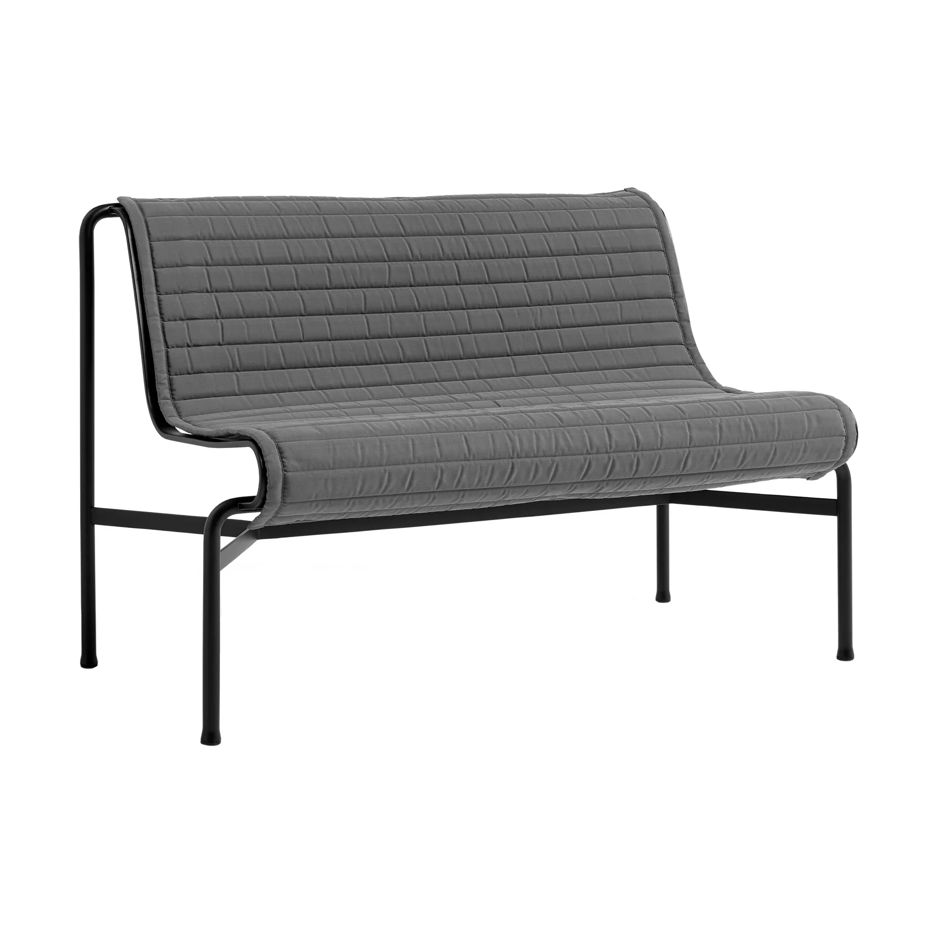 Almofada Palissade Quilted, Anthracite, para Dining banco HAY