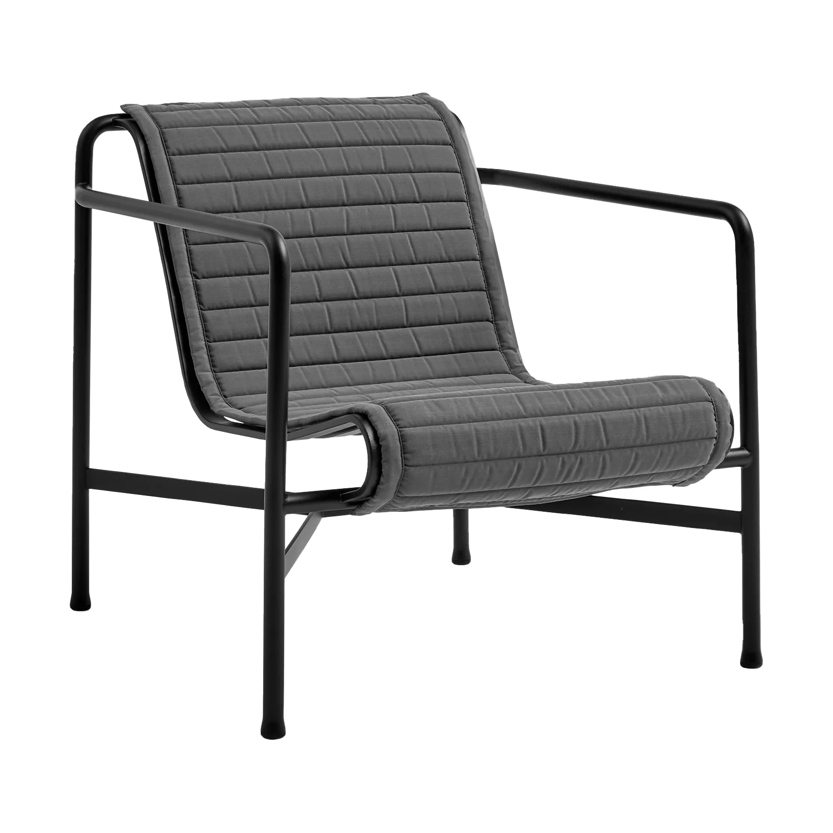 Almofada para cadeira lounge Palissade High Quilted, Anthracite, para poltrona lounge alta HAY