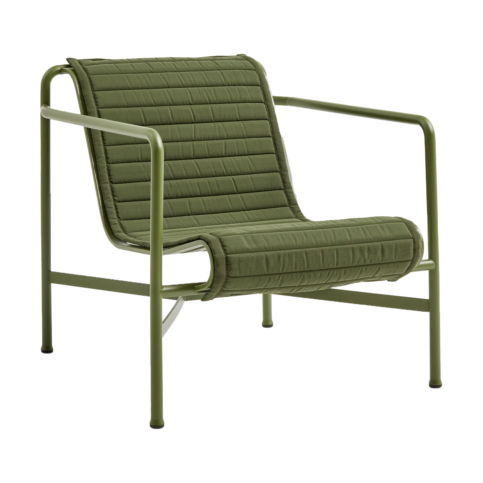 Almofada para cadeira lounge Palissade High Quilted, Olive, para poltrona lounge alta HAY