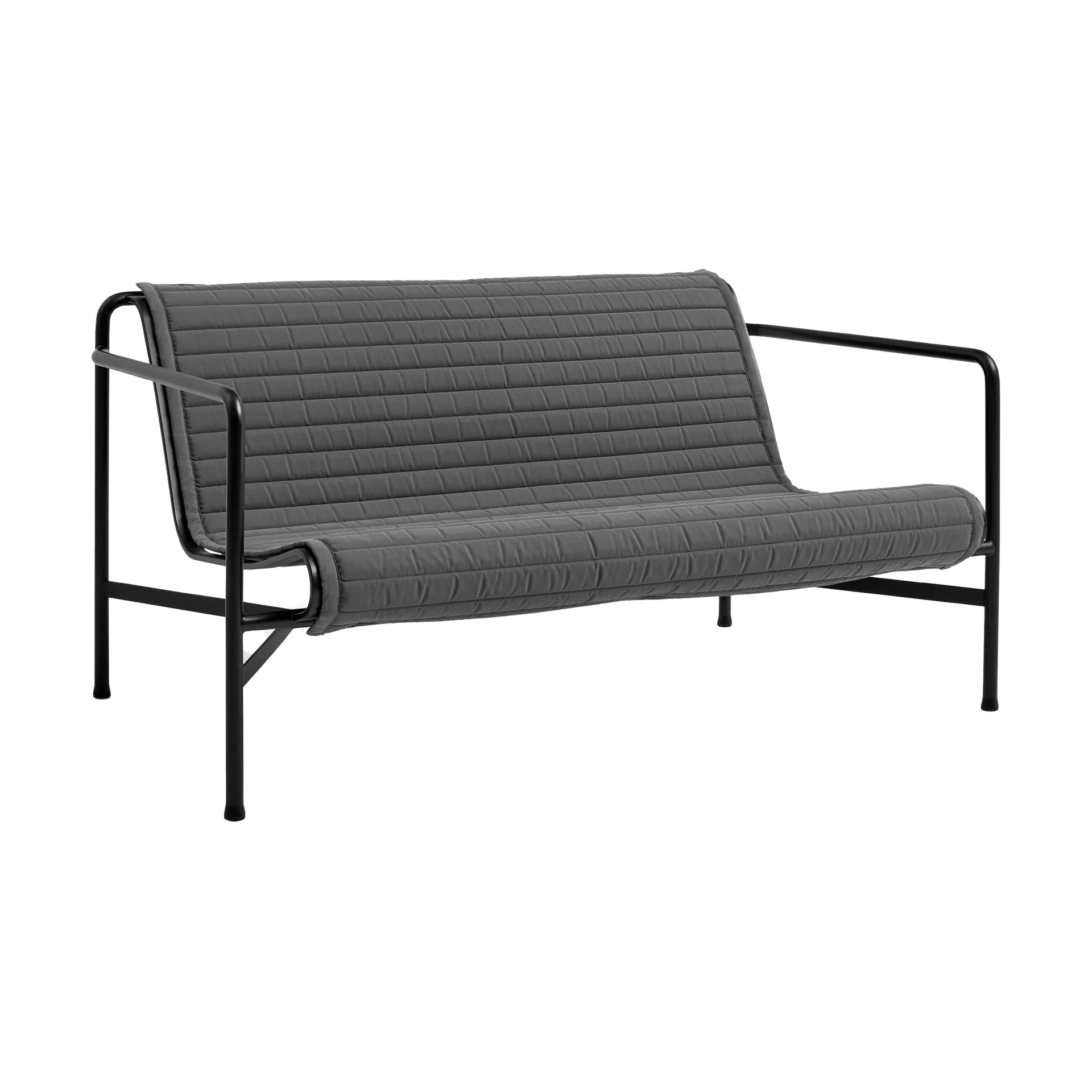 Almofada para sofá Palissade Lounge Quilted, Anthracite, para sofá lounge HAY