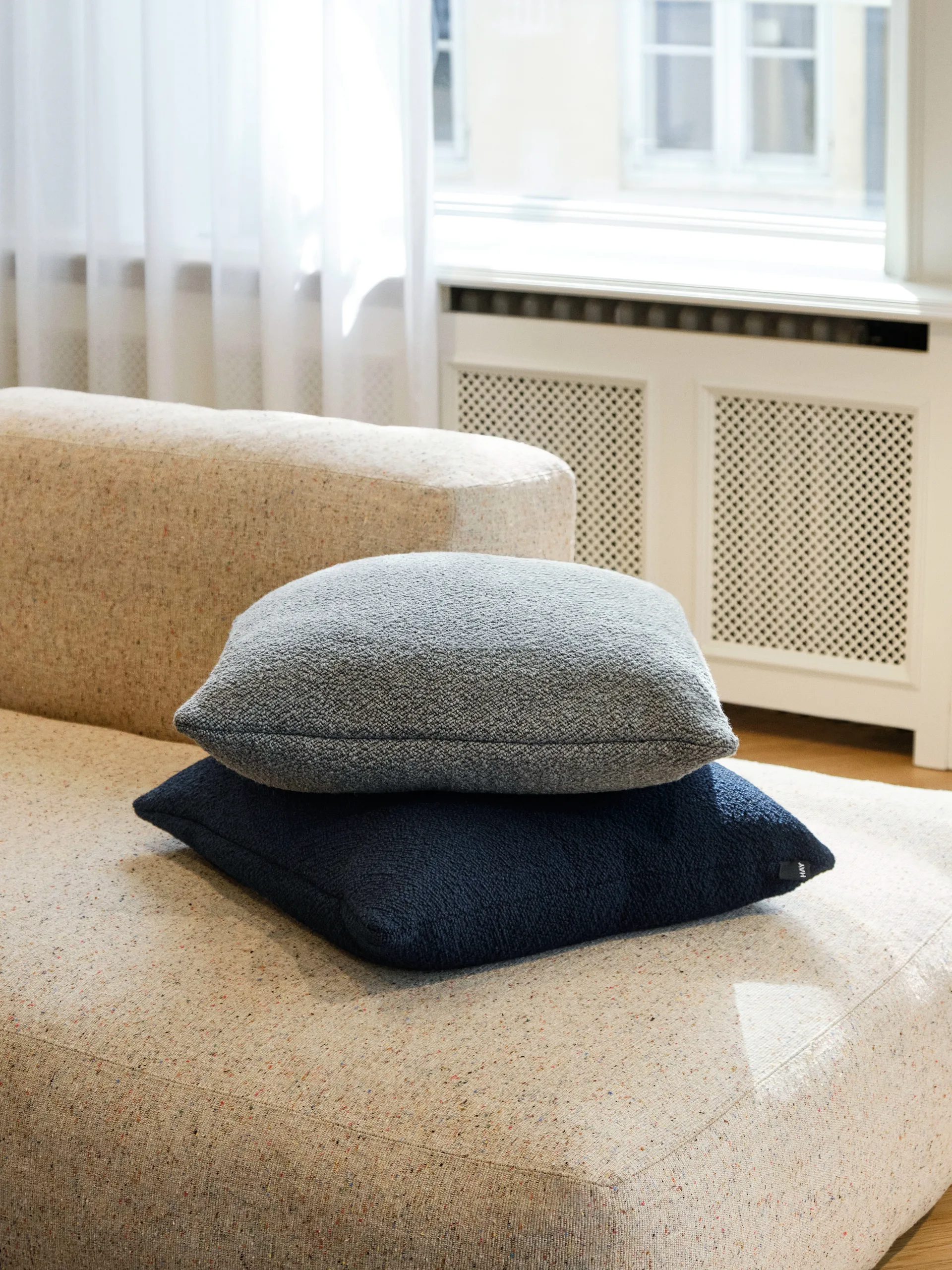 Almofada Texture 50x50 cm, Azul escuro HAY