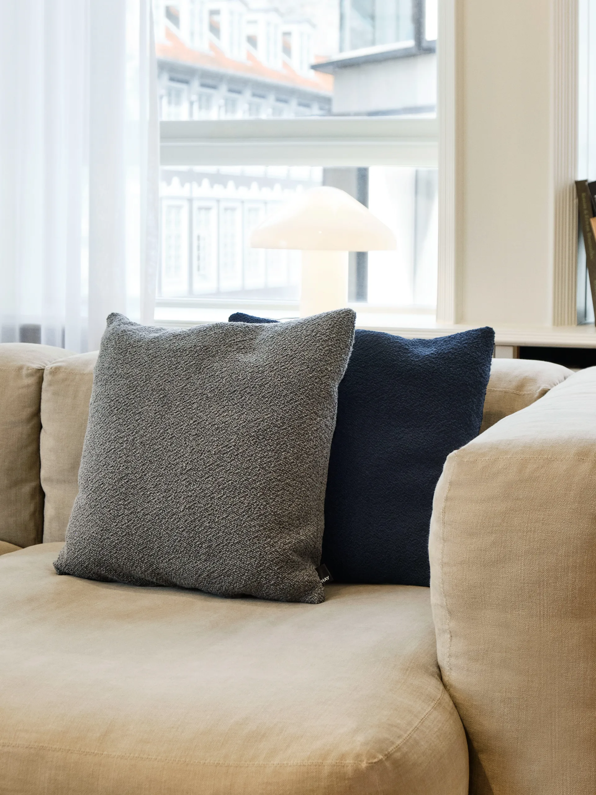 Almofada Texture 50x50 cm, Azul escuro HAY