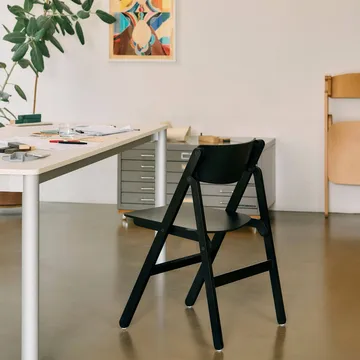 Backflip Chair cadeira - Anthracite faia lacada - HAY