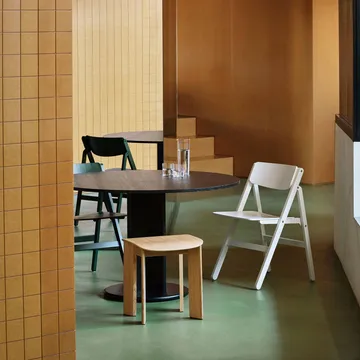 Backflip Chair cadeira - Cream white faia lacada - HAY