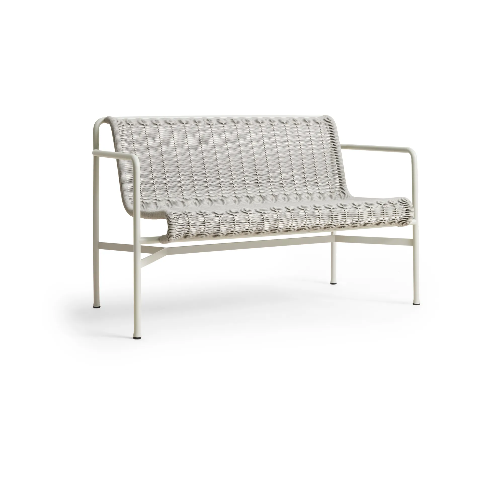 Banco com apoios de braços Palissade Cord Dining, Sky grey HAY