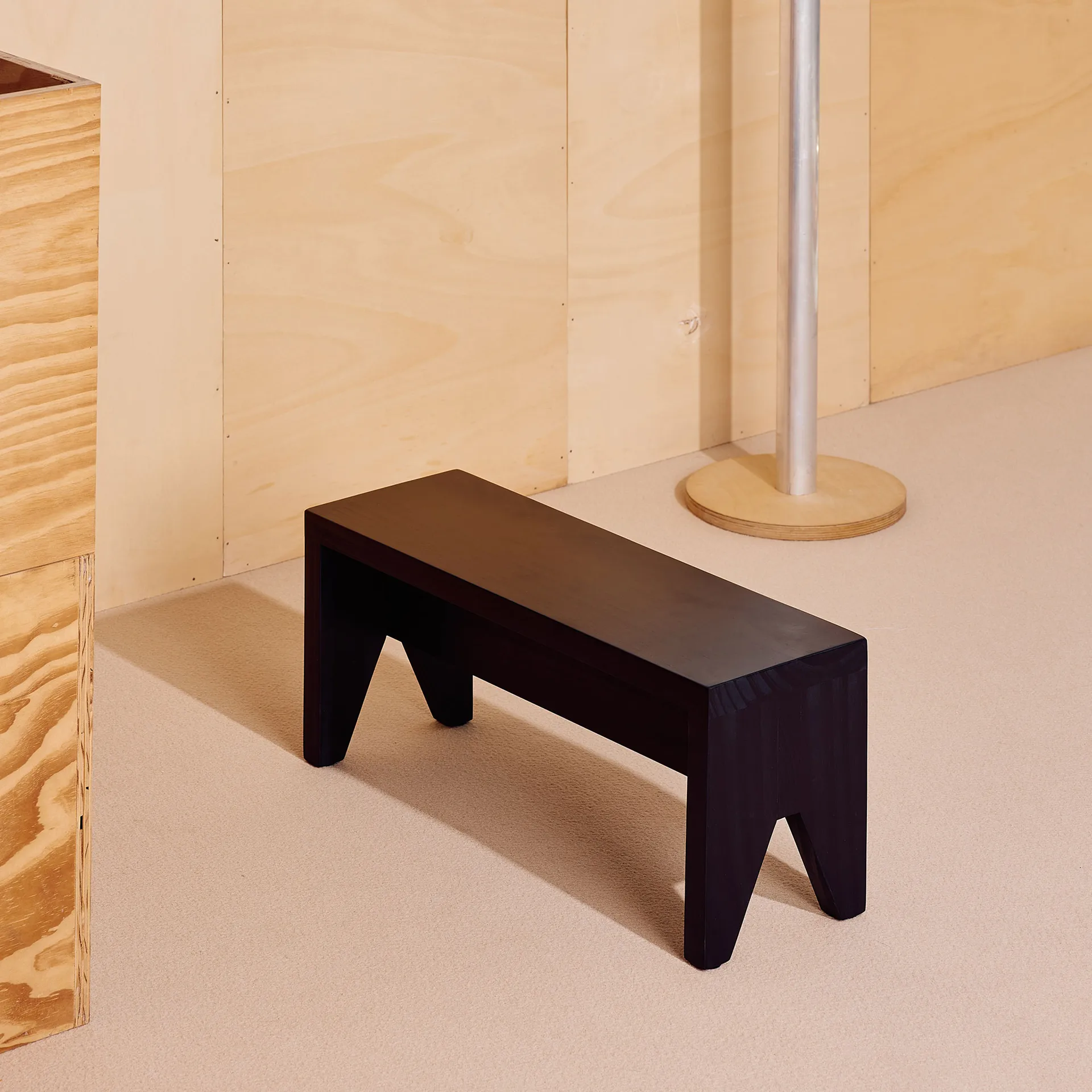 Banco Manolito Long, Black, 60 cm HAY